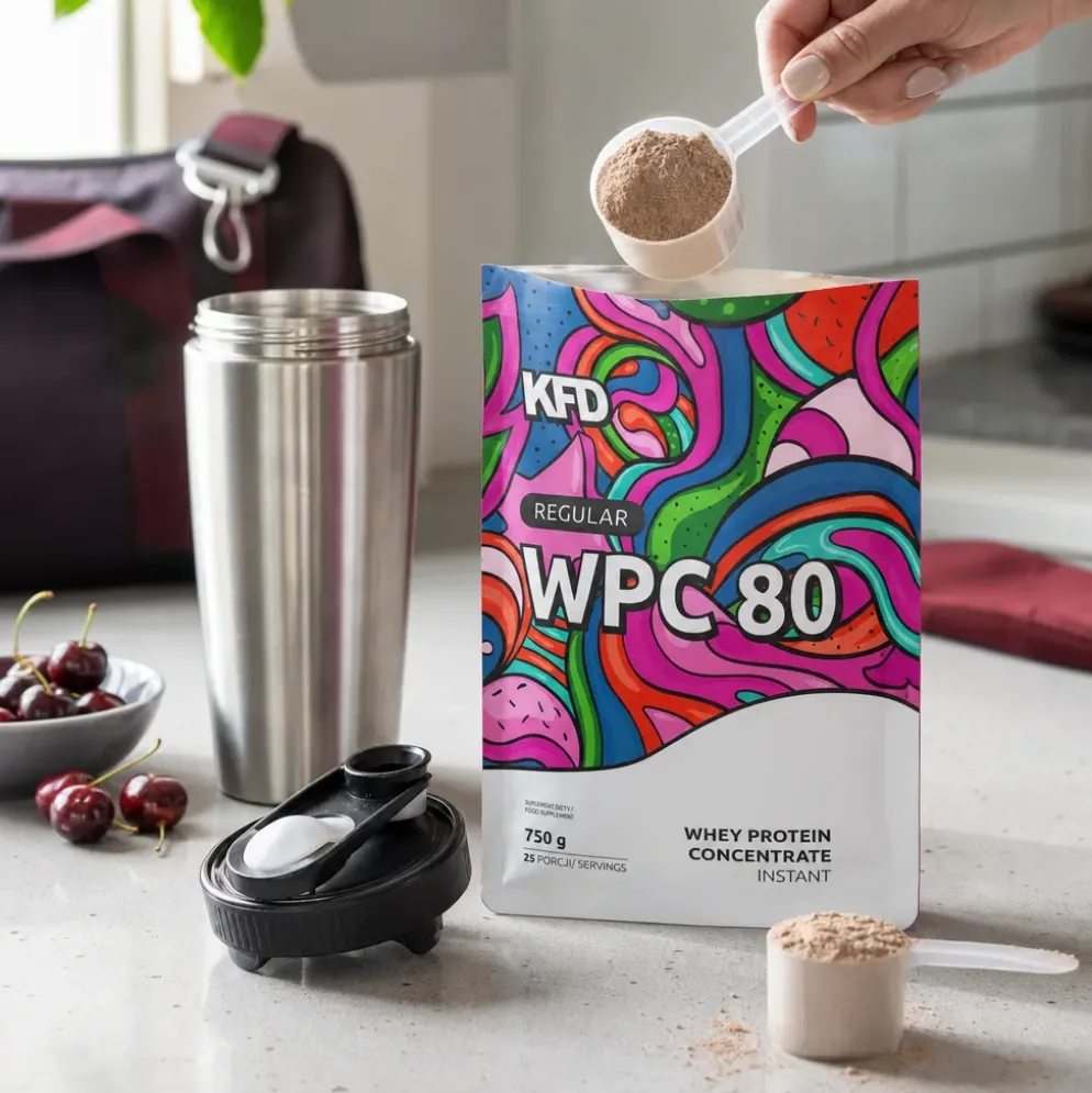 Odżywka Białkowa WPC 80 – Jogurt Wiśniowy 750g – KFD