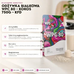 Odżywka Białkowa WPC 80 – Kokos 750g – KFD
