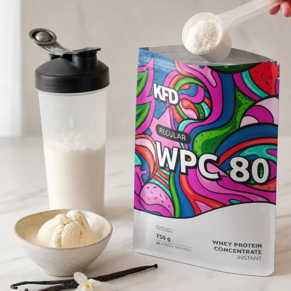 Odżywka Białkowa WPC 80 – Lody Waniliowe 750g – KFD