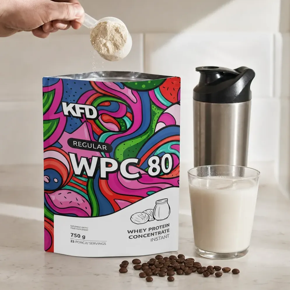 Odżywka Białkowa WPC 80 – Śmietankowo Mleczny 750g – KFD