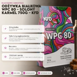 Odżywka Białkowa WPC 80 – Solony Karmel 750g – KFD