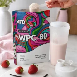 Odżywka Białkowa WPC 80 – Wanilia Truskawka 750g – KFD