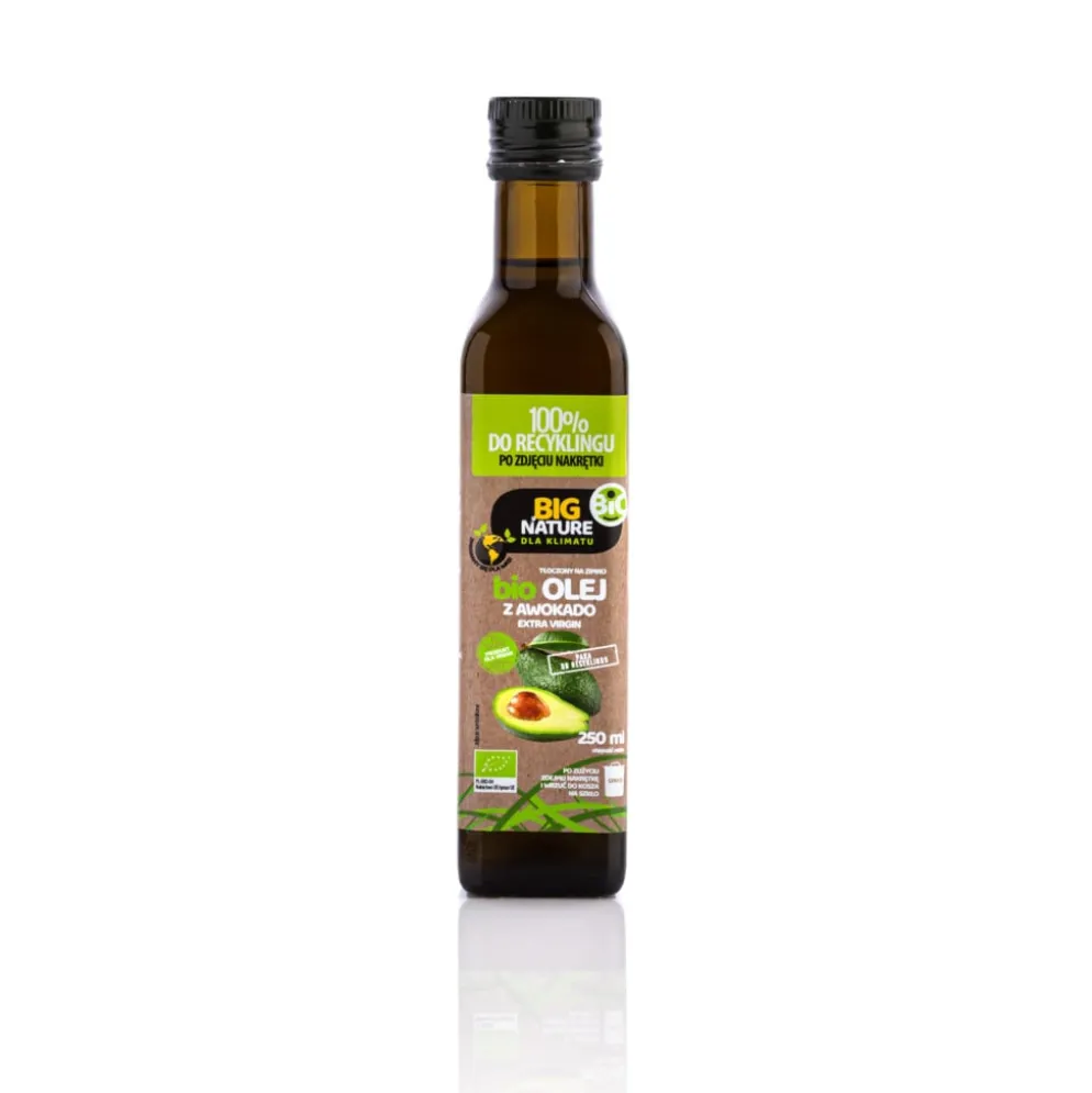 Olej BIO z Awokado Tłoczony na Zimno 250ml – Big Nature