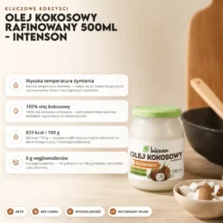 Olej Kokosowy Rafinowany 500ml – Intenson