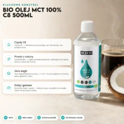 Olej MCT BIO C8 500ml – BeKeto