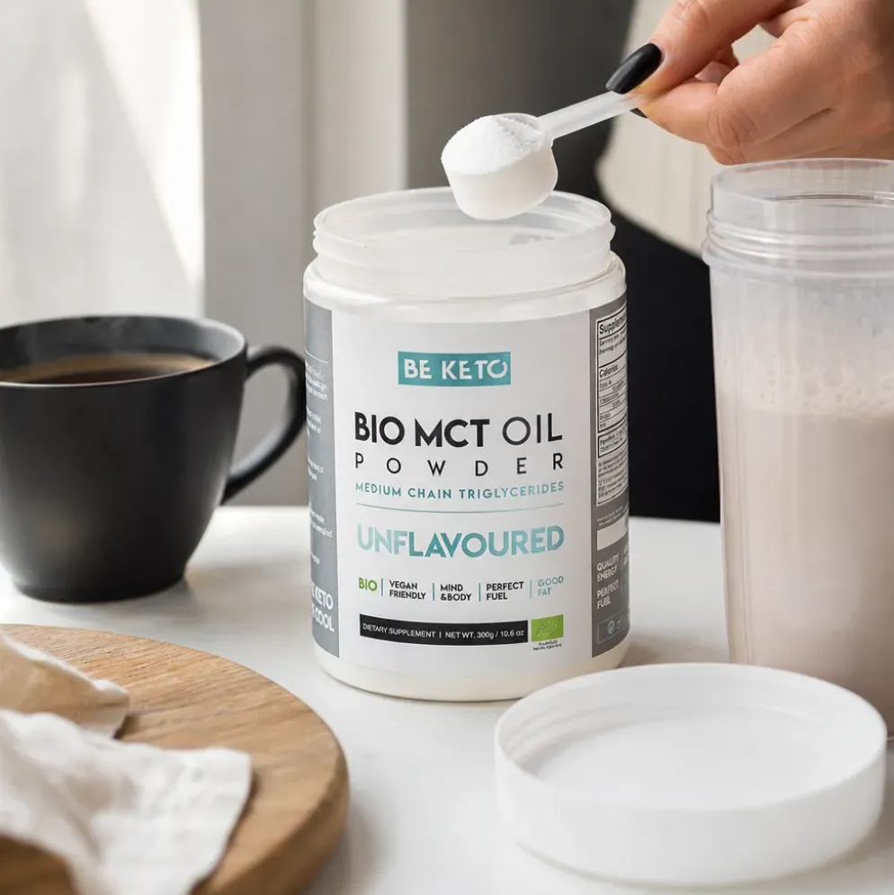 Olej MCT BIO w Proszku – Bezsmakowy 300g – BeKeto