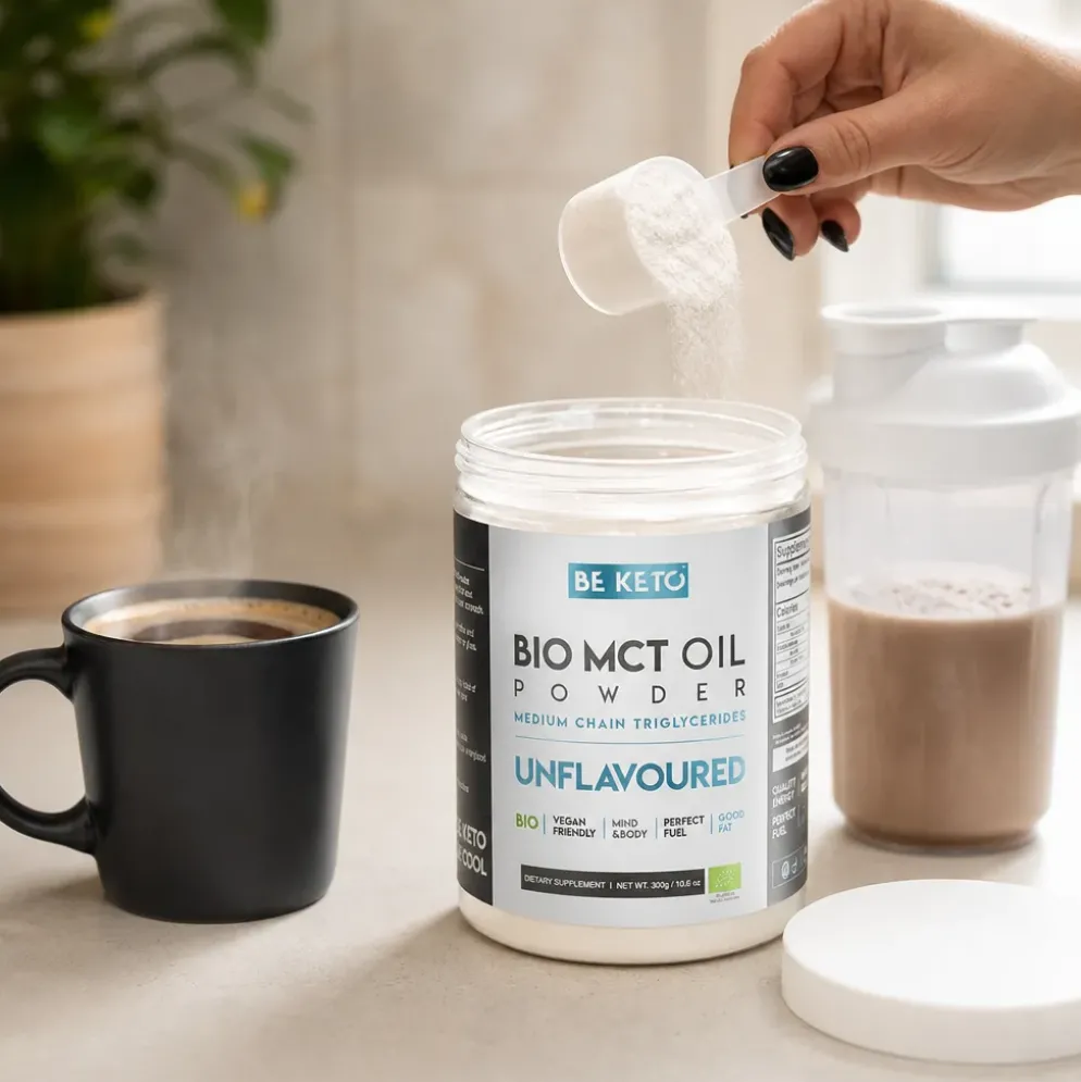 Olej MCT BIO w Proszku – Bezsmakowy 300g – BeKeto