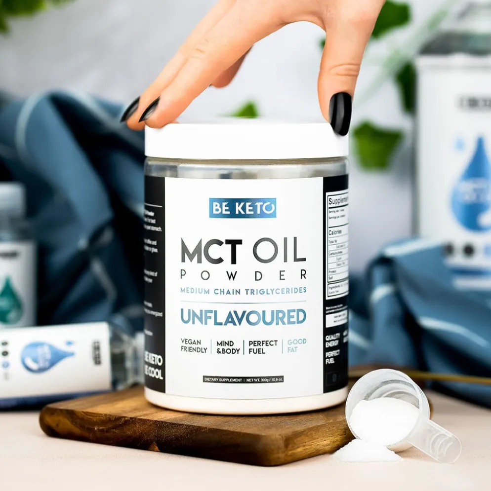 Olej MCT BIO w Proszku – Bezsmakowy 300g – BeKeto