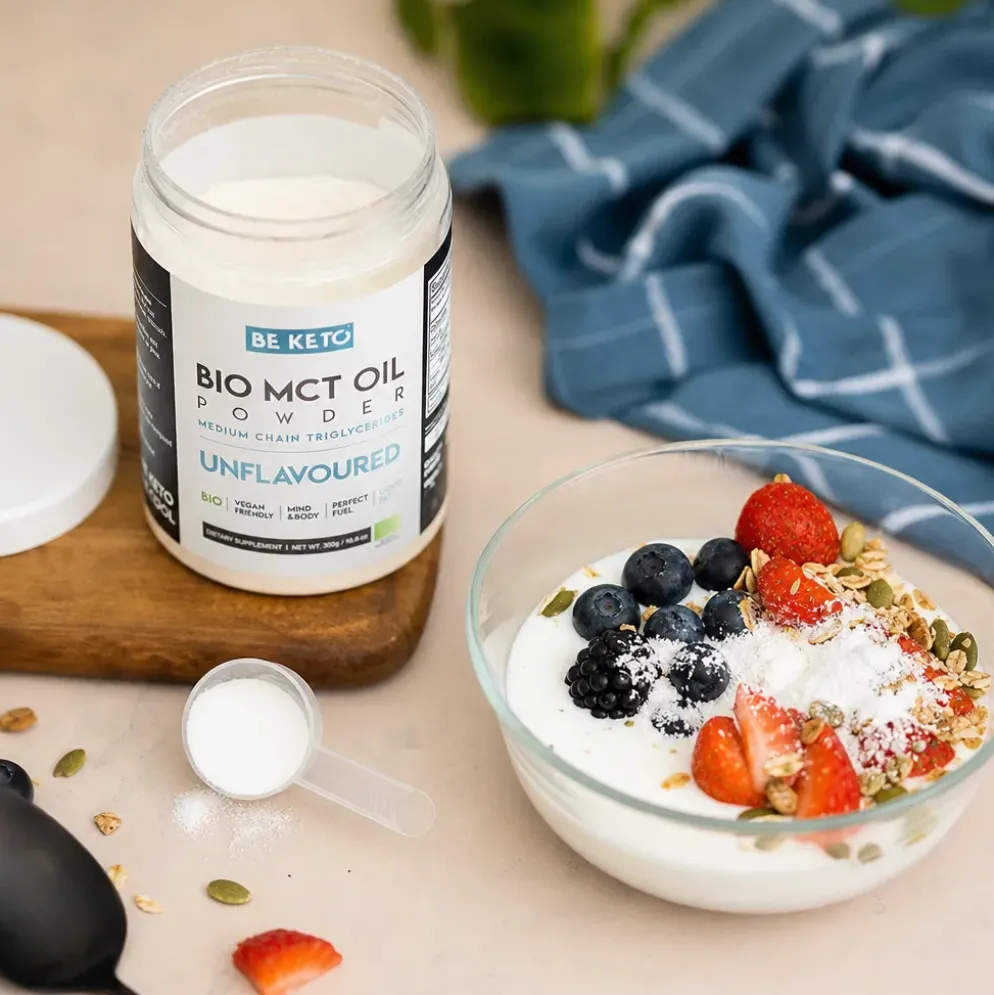 Olej MCT BIO w Proszku – Bezsmakowy 300g – BeKeto