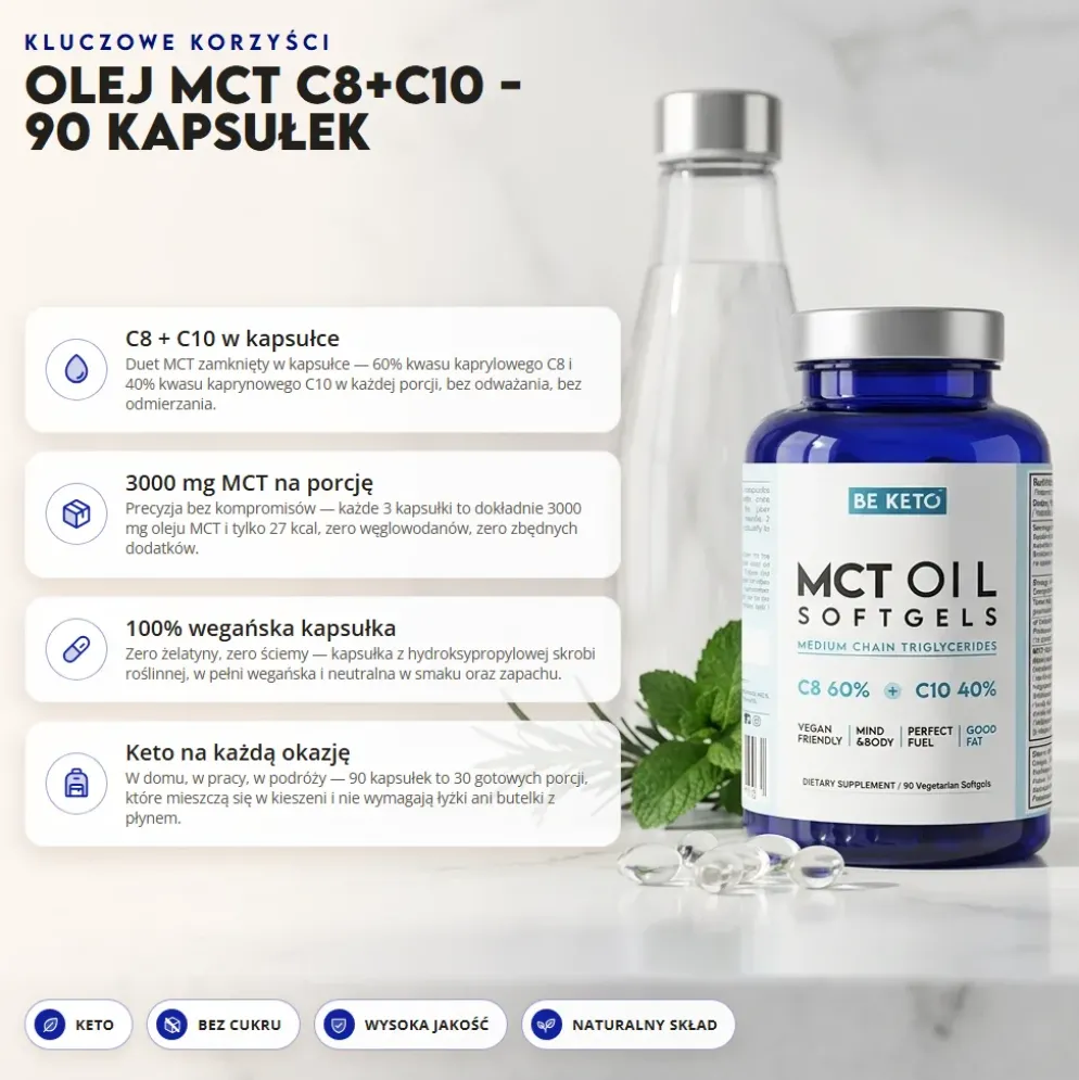 Olej MCT C8+C10 90 kaps – Beketo