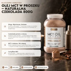 Olej MCT w Proszku – Czekolada 800g – Beketo