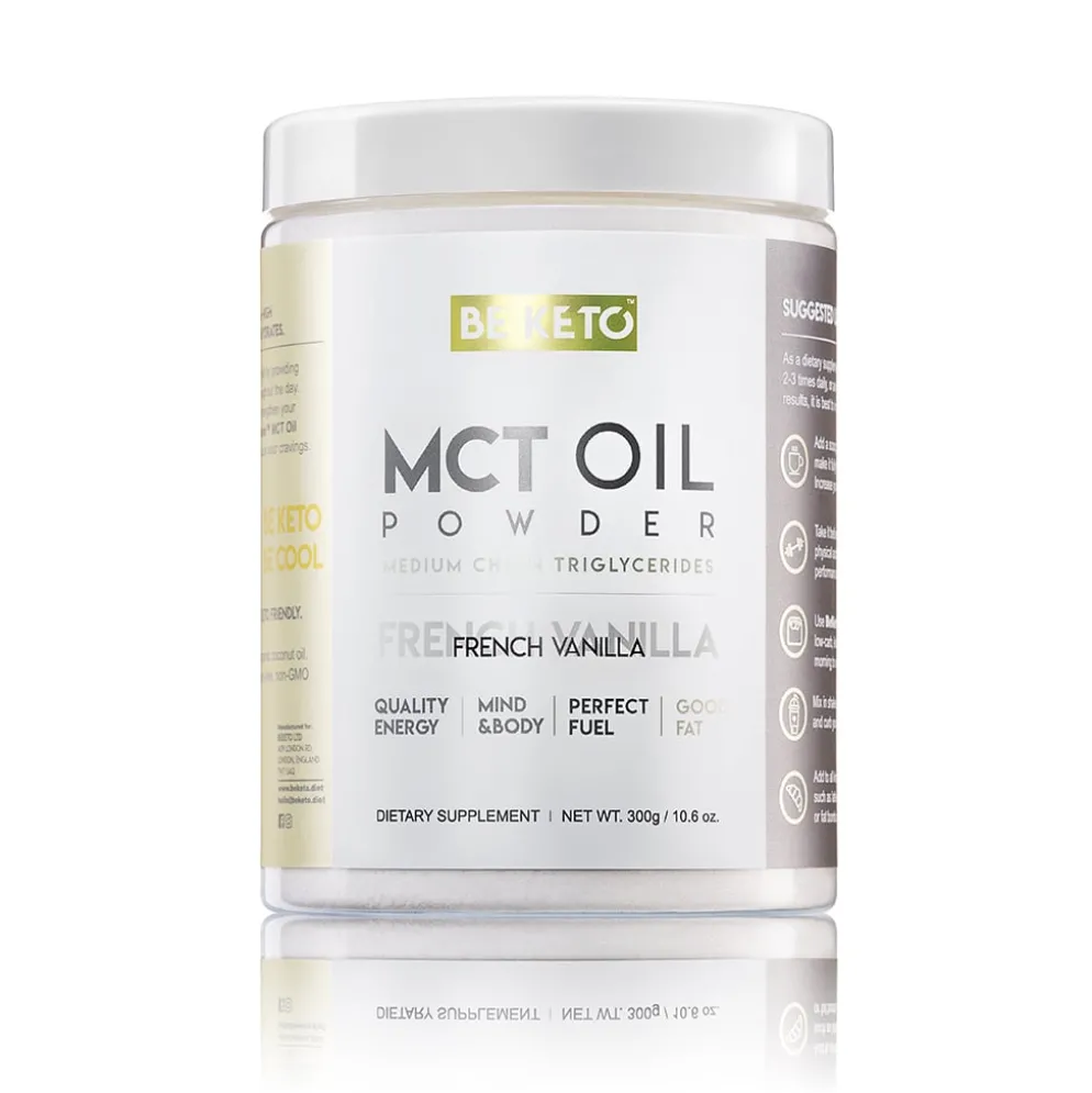 Olej MCT w Proszku – Francuska Wanilia 300g – BeKeto