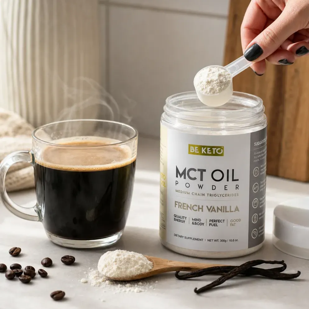Olej MCT w Proszku – Francuska Wanilia 300g – BeKeto