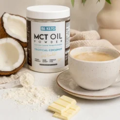 Olej MCT w Proszku – Kokos + Biała Czekolada 300g – BeKeto
