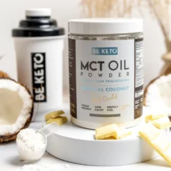 Olej MCT w Proszku – Kokos + Biała Czekolada 300g – BeKeto