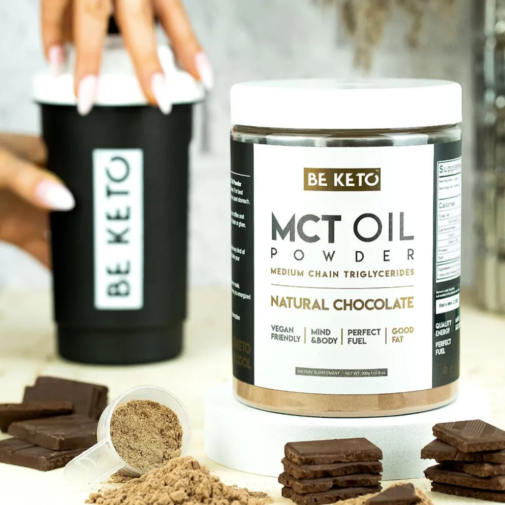 Olej MCT w Proszku – Naturalna Czekolada 300g – BeKeto