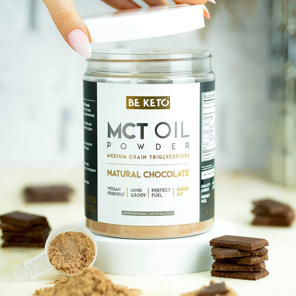 Olej MCT w Proszku – Naturalna Czekolada 300g – BeKeto