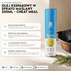 Olej Rzepakowy w Sprayu Maślany 250ml – Cheat Meal