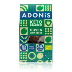Oliwa i nasiona Chia – BIO keto krakersy 60g – Adonis