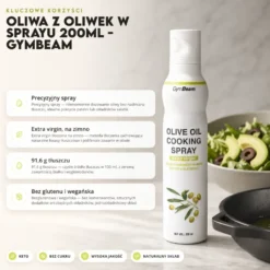 Oliwa z Oliwek w Sprayu 200ml – GymBeam