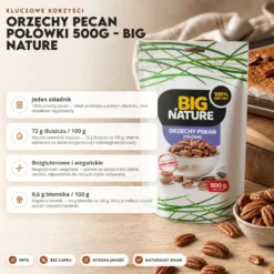 Orzechy Pecan Połówki 500g – Big Nature