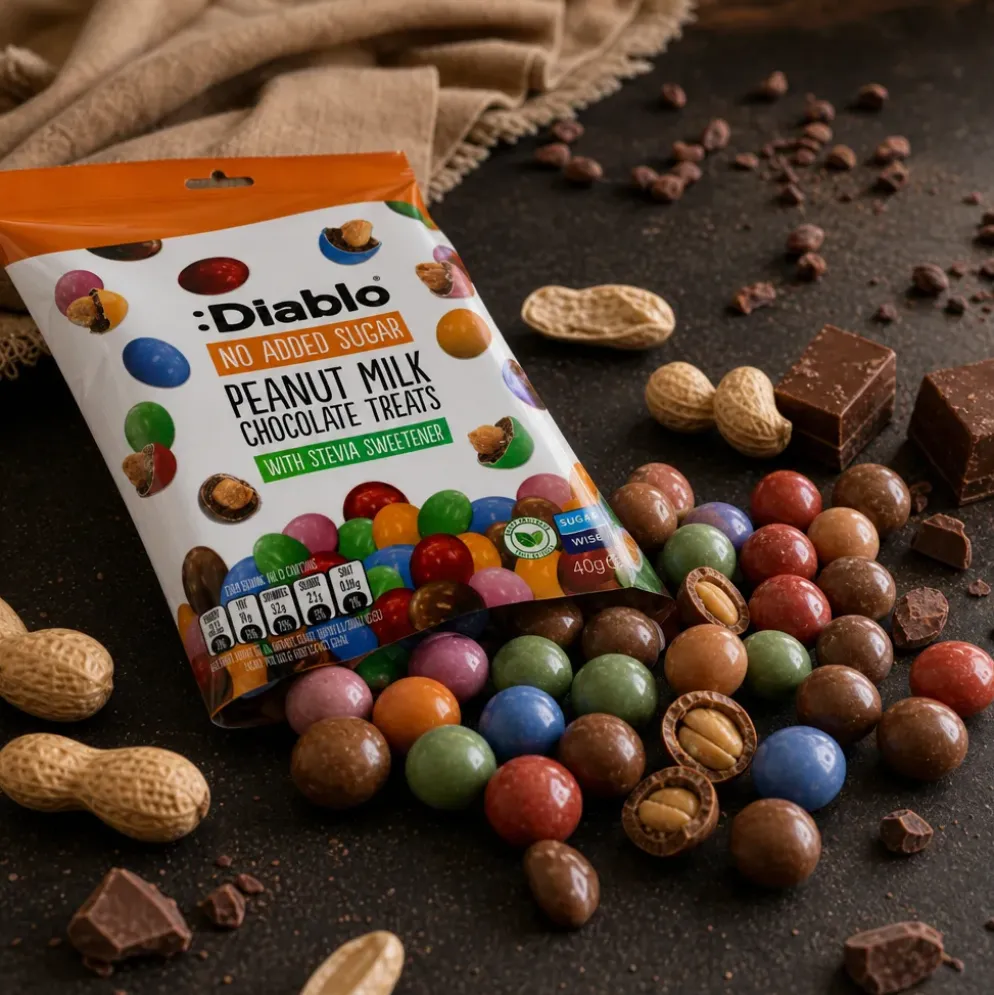 Orzeszki w Mlecznej Czekoladzie 40g – Diablo