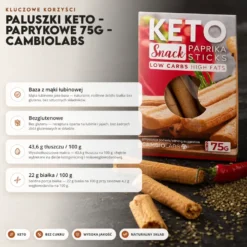 Paluszki Keto – Paprykowe 75g – CambioLabs