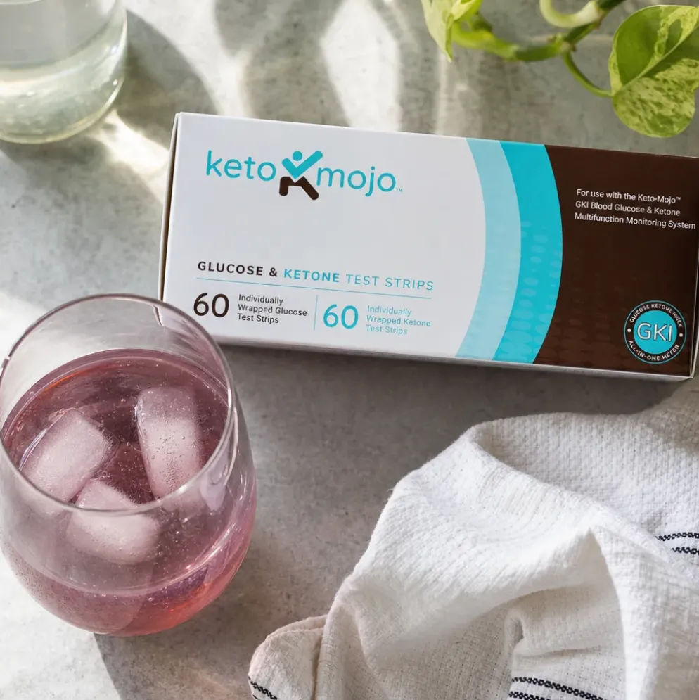 Paski do Pomiaru Ketonów i Glukozy 2×60 szt. – KETO-MOJO