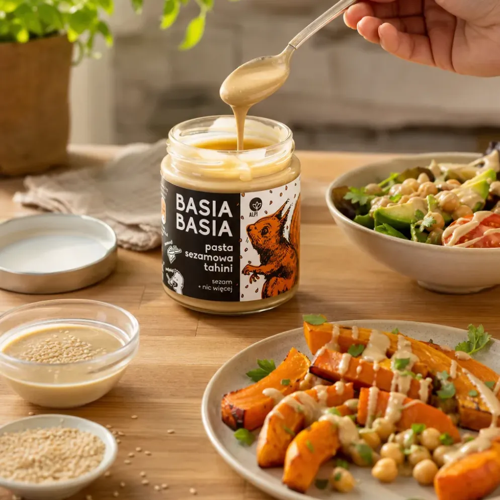 Pasta Tahini Sezamowa Basia Basia 210g – Alpi