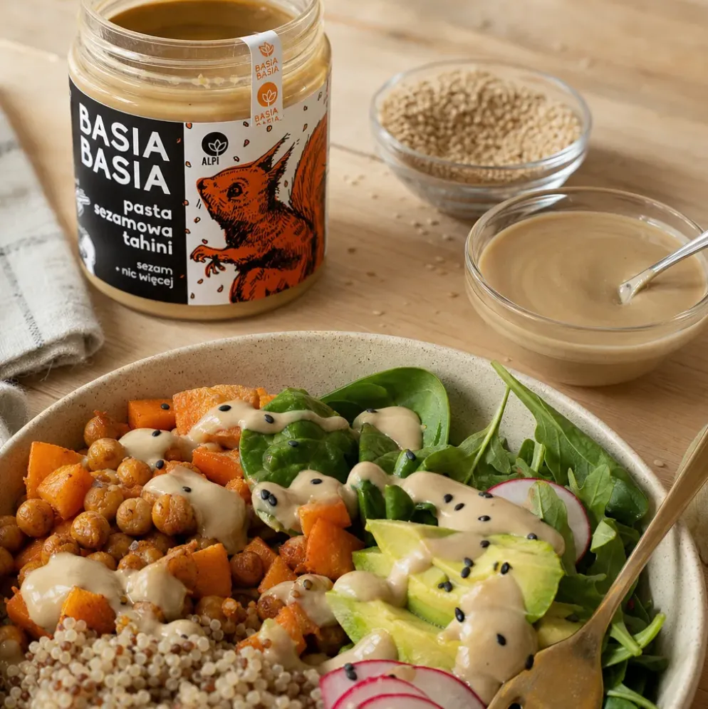 Pasta Tahini Sezamowa Basia Basia 210g – Alpi