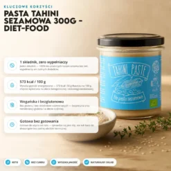 Pasta Tahini Sezamowa 300g – Diet-Food