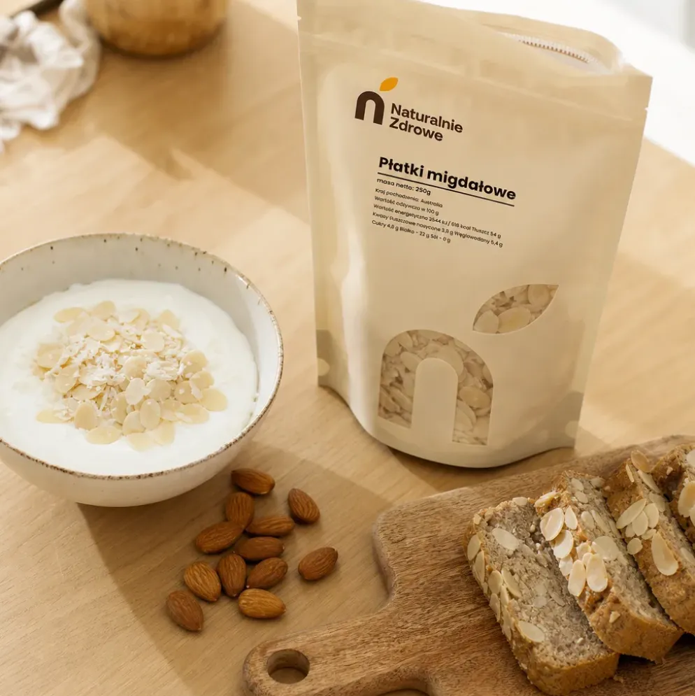Płatki Migdałowe 250g – Naturalnie Zdrowe
