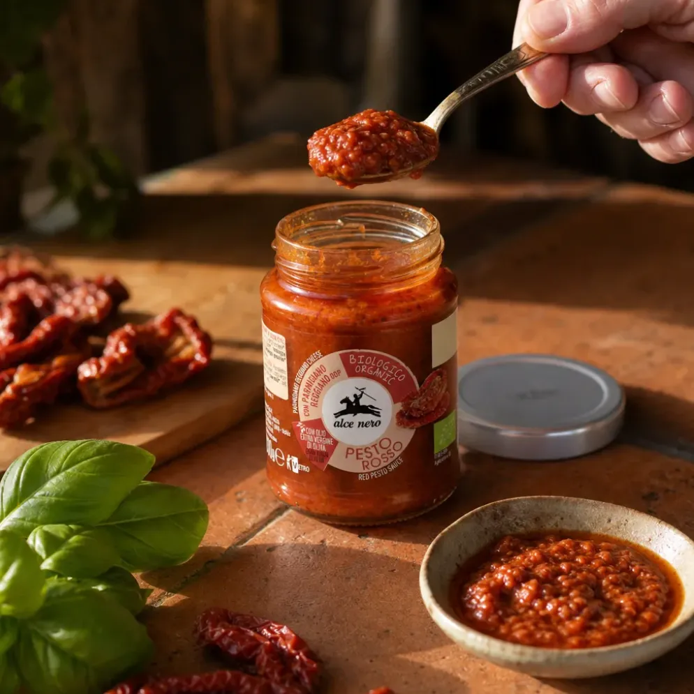 Pesto Czerwone z Suszonych Pomidorów BIO 130g – Alce Nero