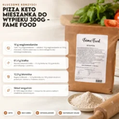 Pizza Keto Mieszanka do Wypieku 300g – Fame Food