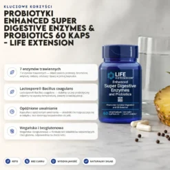 Probiotyki Enhanced Super Digestive Enzymes & Probiotics 60 kaps – Life Extension