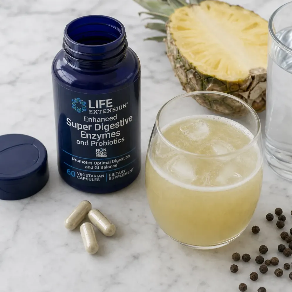 Probiotyki Enhanced Super Digestive Enzymes & Probiotics 60 kaps – Life Extension
