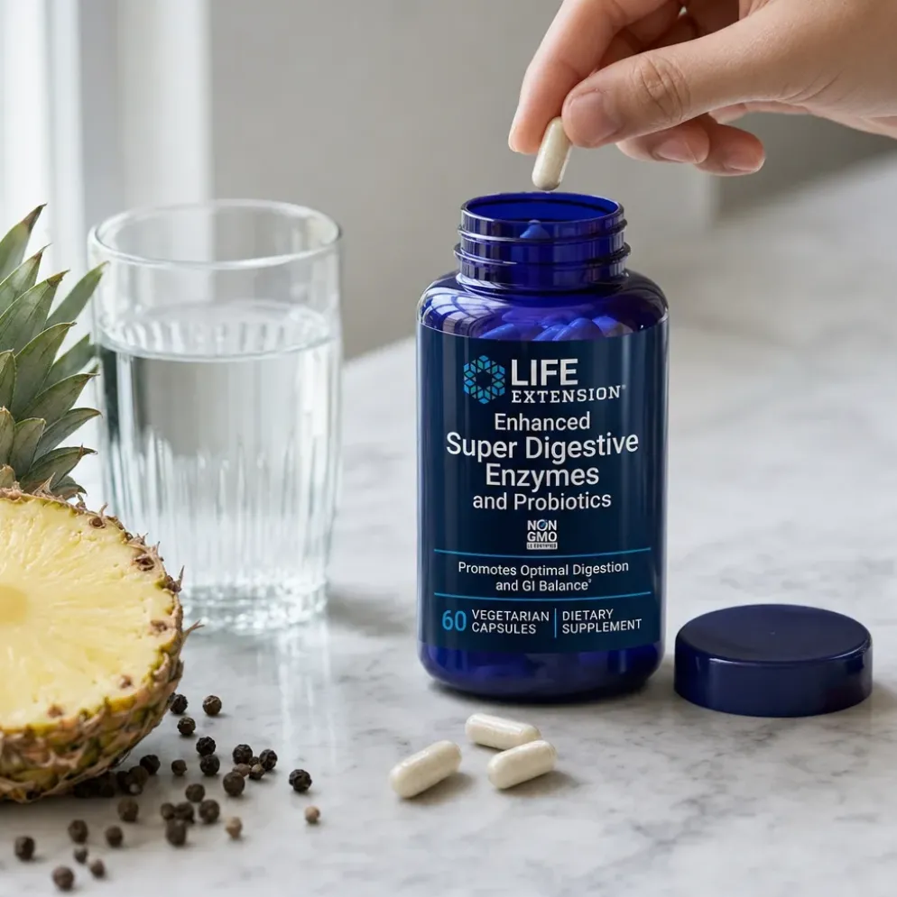 Probiotyki Enhanced Super Digestive Enzymes & Probiotics 60 kaps – Life Extension