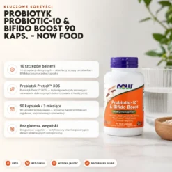 Probiotyk Probiotic-10 & Bifido Boost 90 kaps. – Now Food
