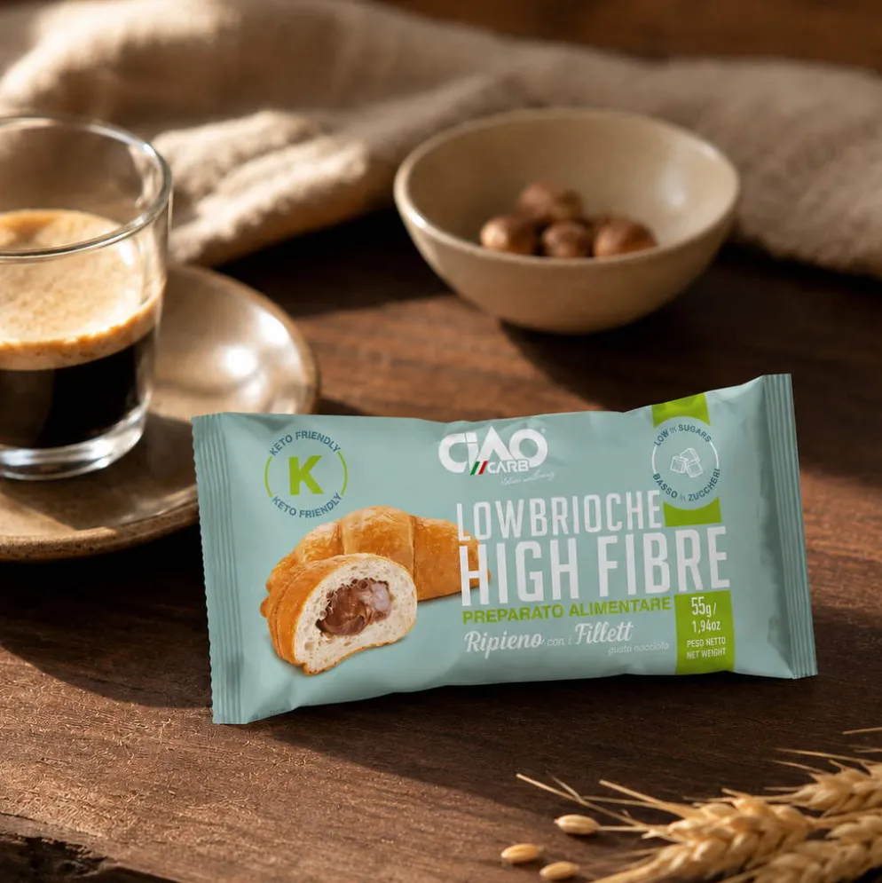Rogalik Niskowęglowodanowy Lowbrioche z Kremem Kakaowym 55g – CiaoCarb