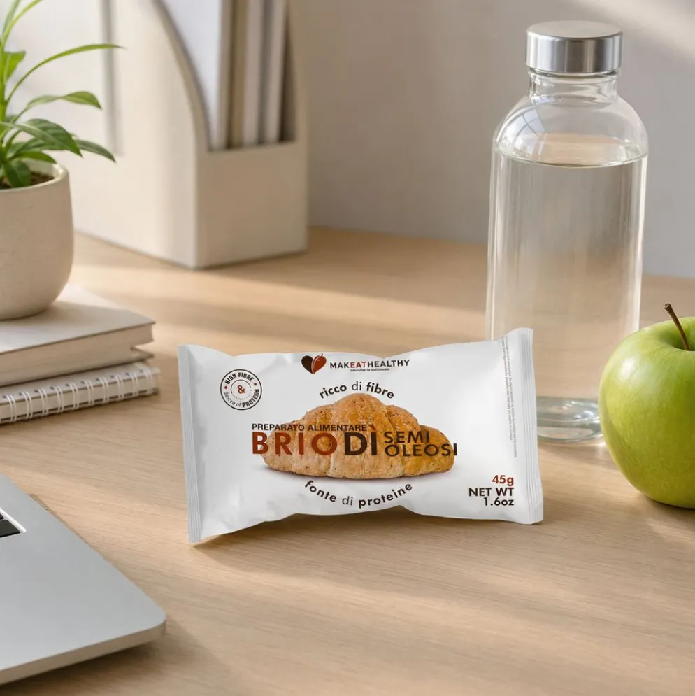Rogalik Niskowęglowodanowy z Nasionami 45g – Makeathealthy