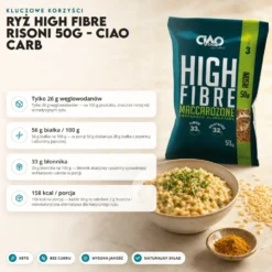 Ryż High Fibre Risoni 50g – Ciao Carb