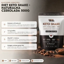 Shake Keto Diet – Naturalna Czekolada 500g – BeKeto