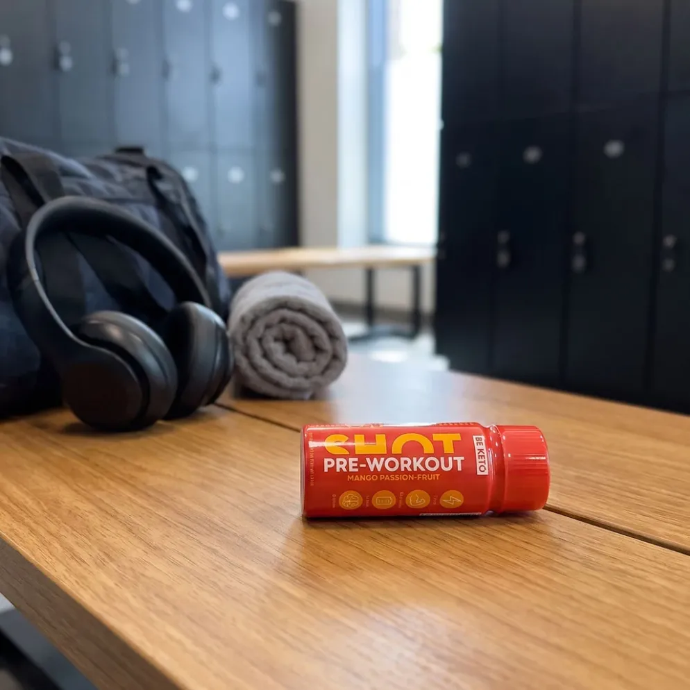 Shot Przedtreningowy – Mango & Marakuja 60ml – BeKeto