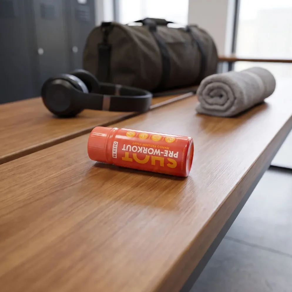 Shot Przedtreningowy – Mango & Marakuja 60ml – BeKeto