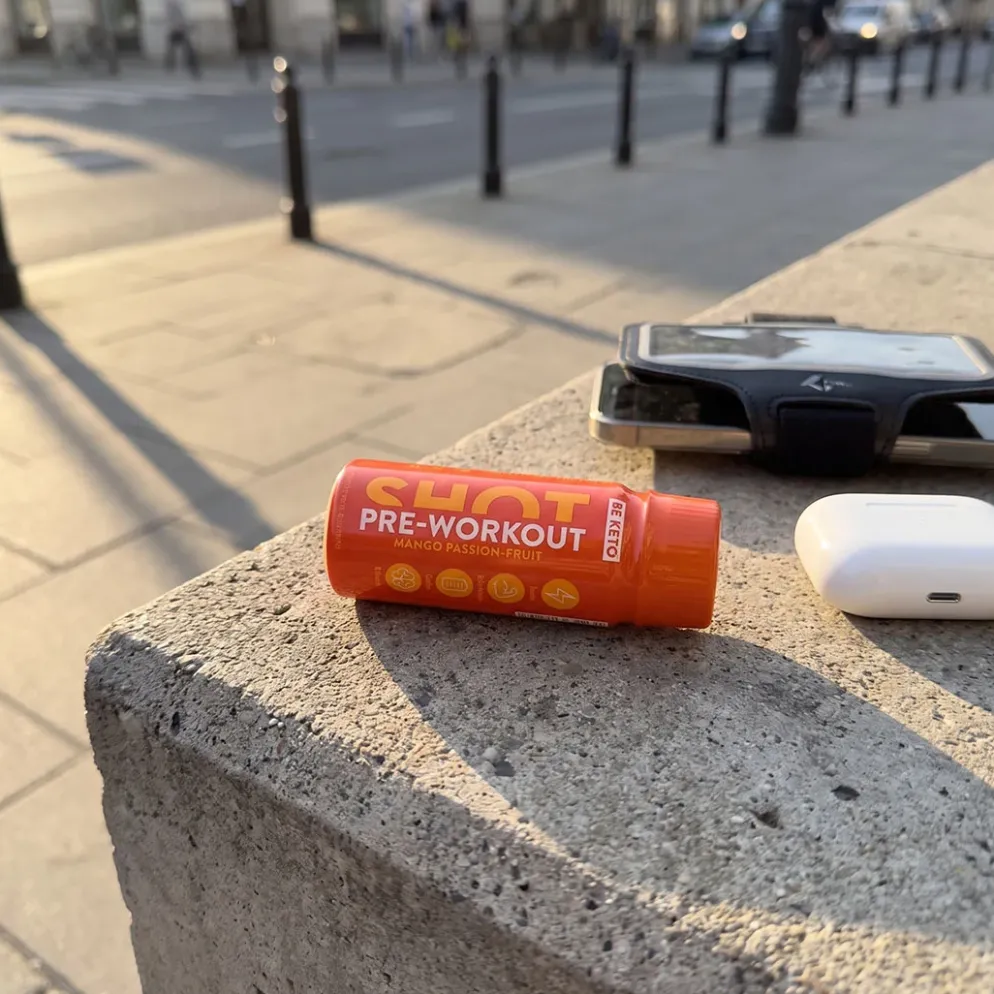 Shot Przedtreningowy – Mango & Marakuja 60ml – BeKeto