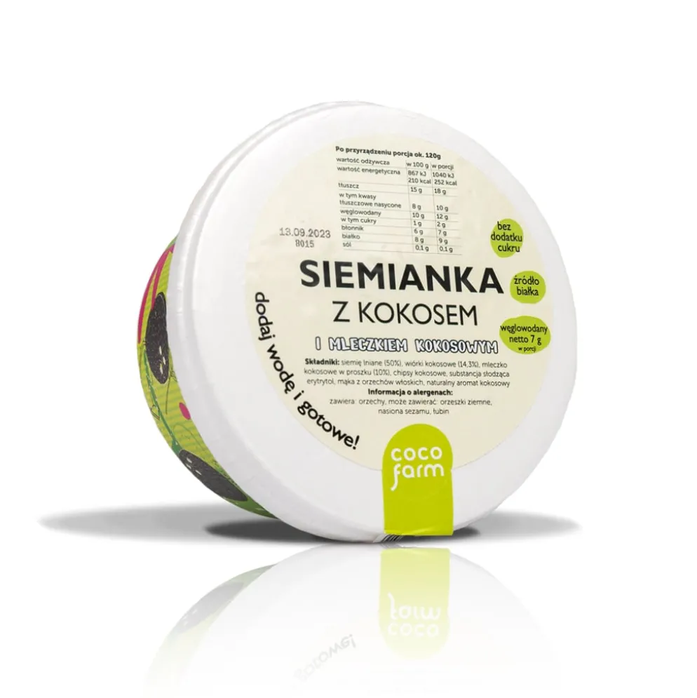 Siemianka z Kokosem i Mleczkiem Kokosowym 50g – Coco Farm