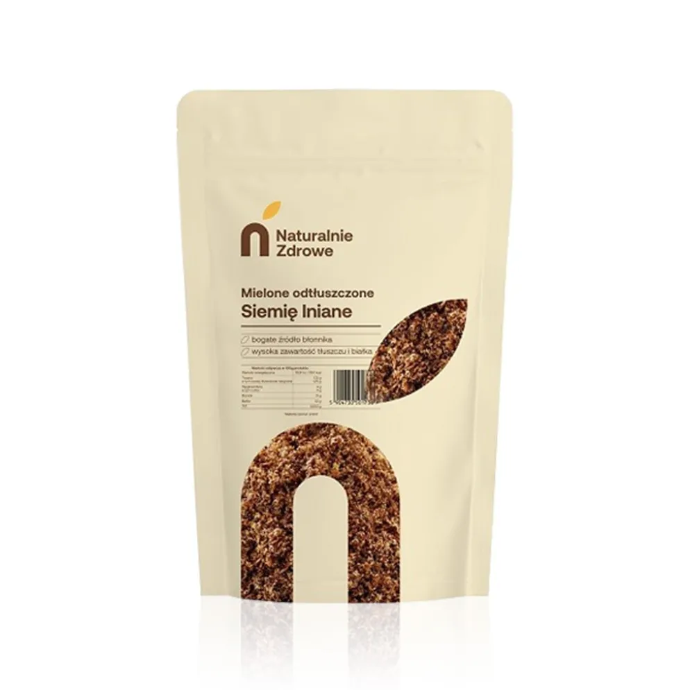 Siemię Lniane Mielone Odtłuszczone 1kg – Naturalnie Zdrowe