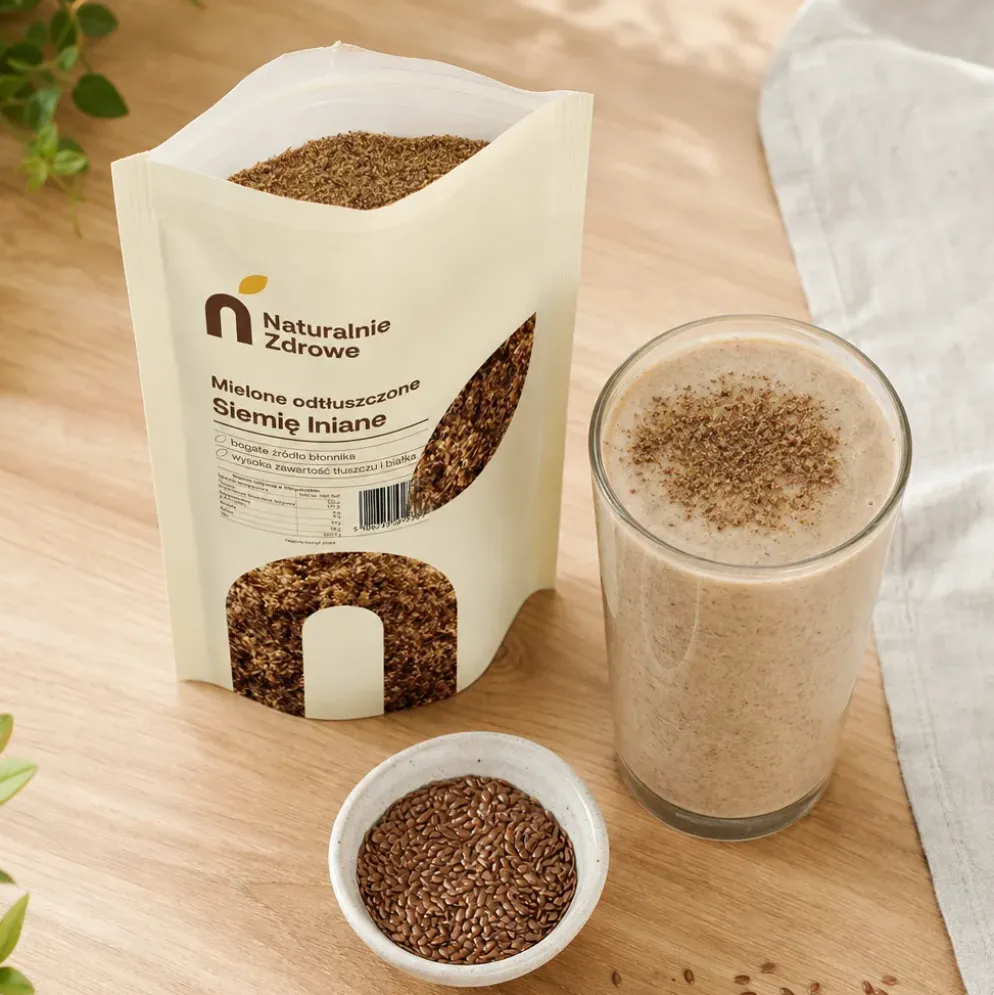 Siemię Lniane Mielone Odtłuszczone 1kg – Naturalnie Zdrowe