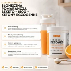 Słoneczna Pomarańcza BeKeto – 150g – Ketony Egzogenne