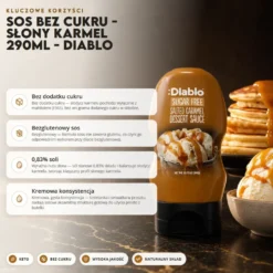 Sos Bez Cukru – Słony Karmel 290ml – Diablo
